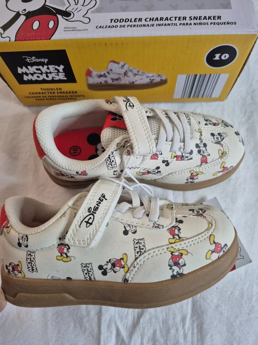 Disney Mickey And Friends Toddler Character Sneakers Size: 10,  NWB